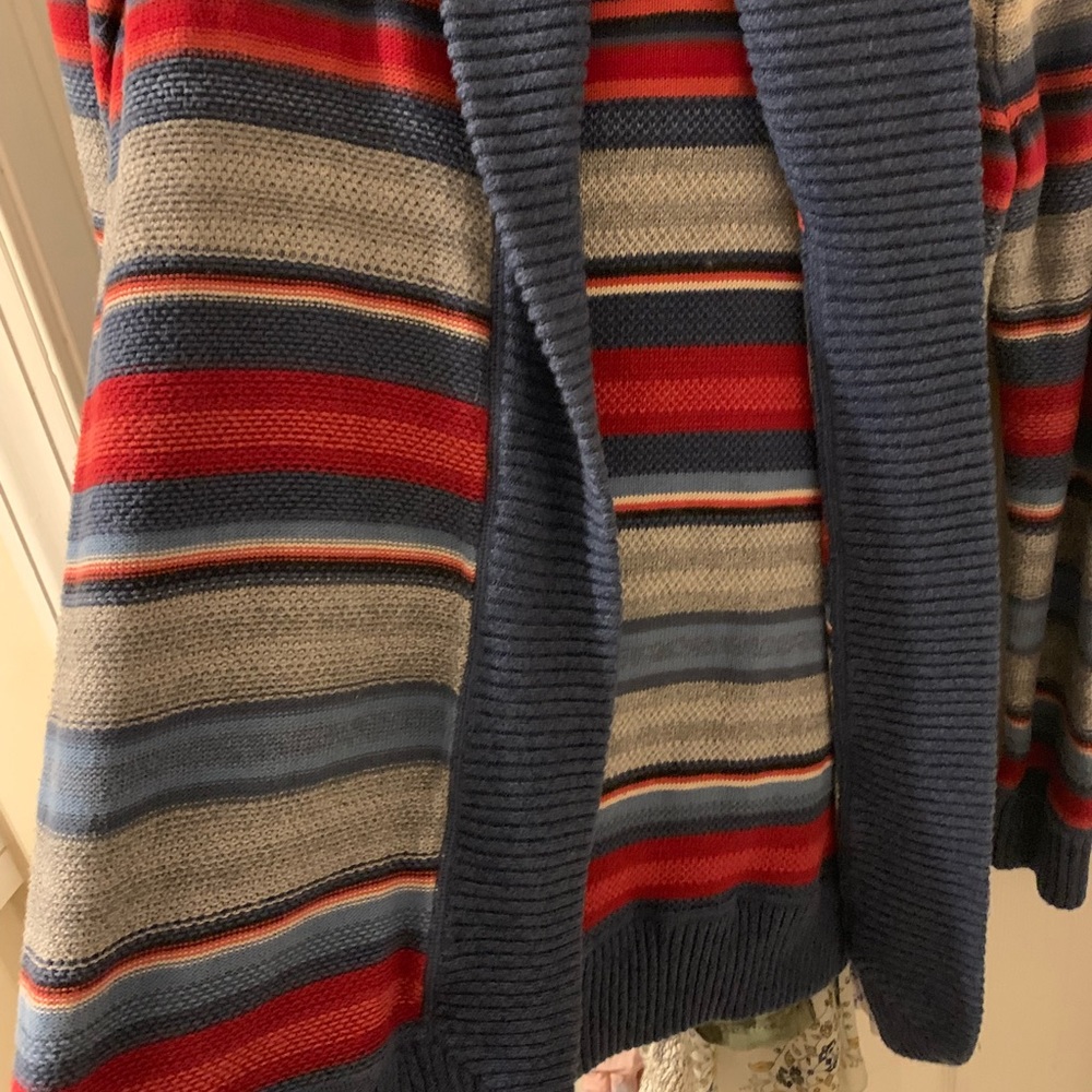 Ralph Lauren striped cardigan sweater.